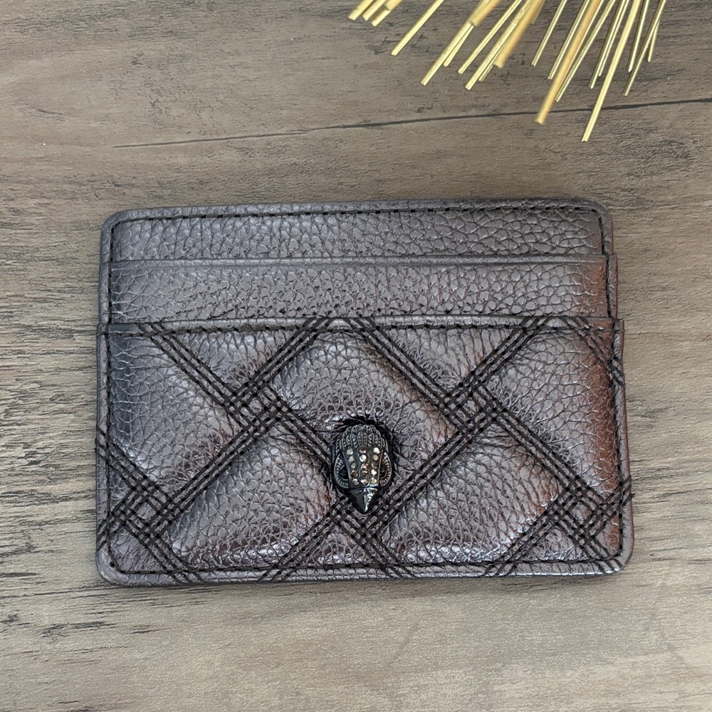 Kurt Geiger metallic card holder wallet
